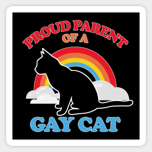 Proud Parent Of A Gay Cat #2 Sticker